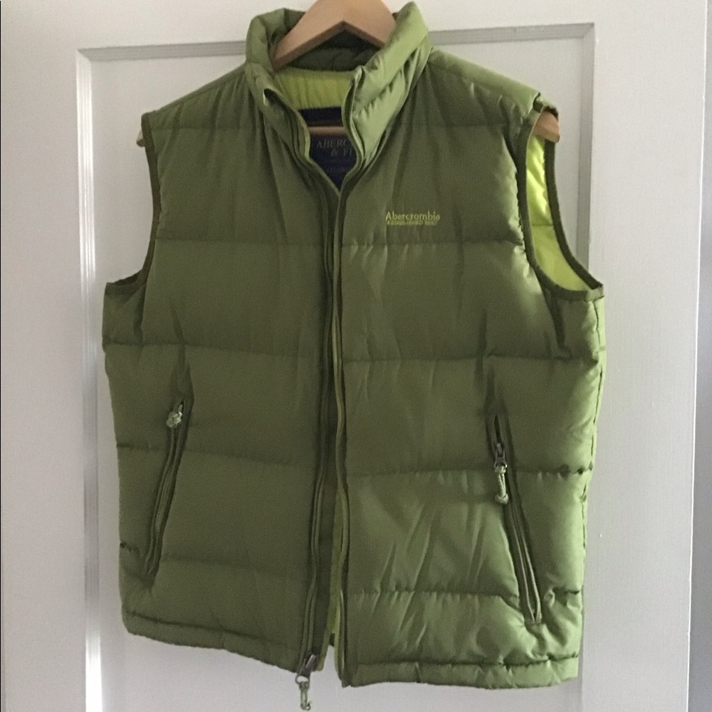 Abercrombie Green Puffer Vest